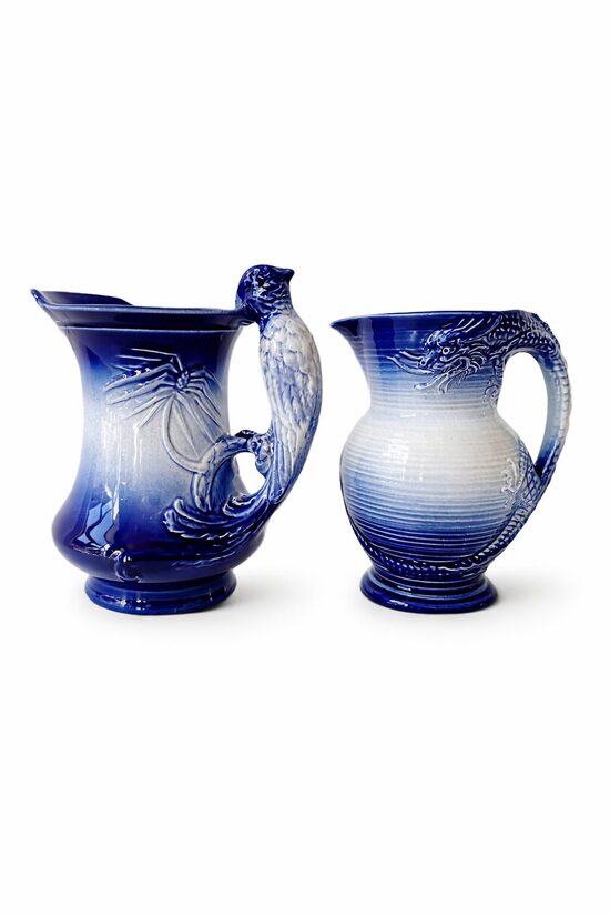 Divu angļu māla krūku komplekts